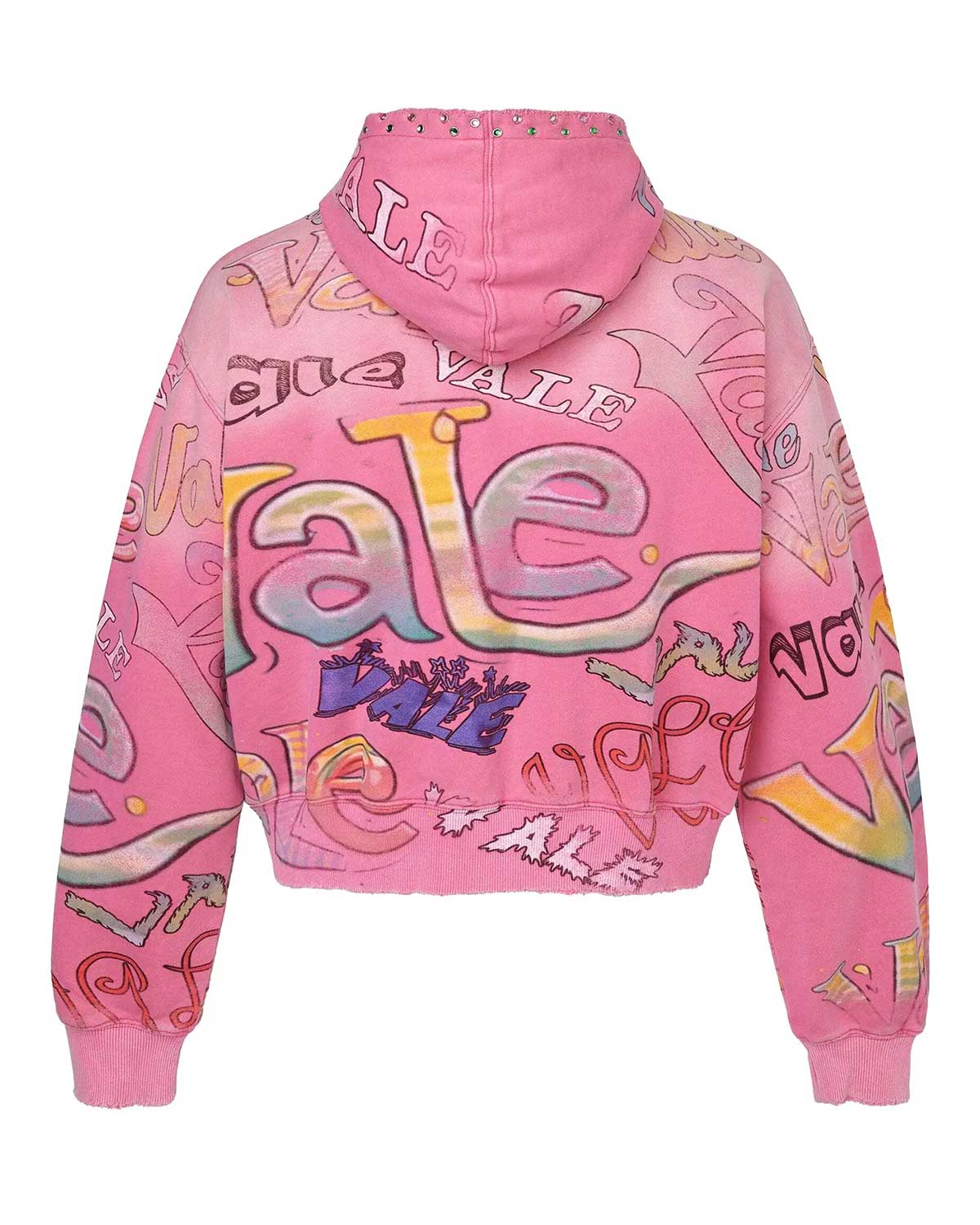 Vale Forever Bubblegum Zip Up Hoodie Pink - Image 2