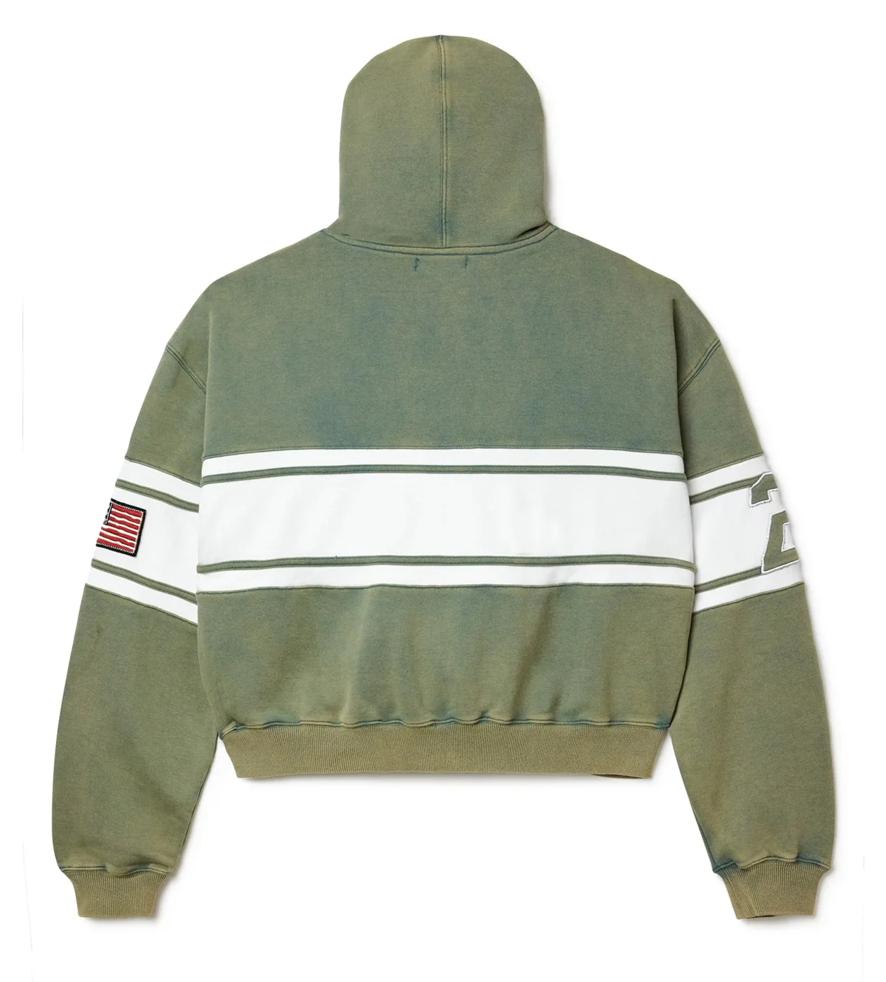 Vale Forever Cursive Zip Up Forest Green - Image 2