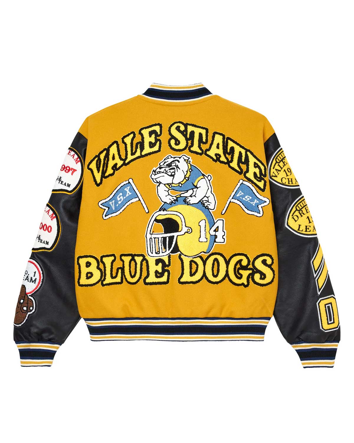 Vale Forever Friday Varsity Jacket Yellow - Image 2