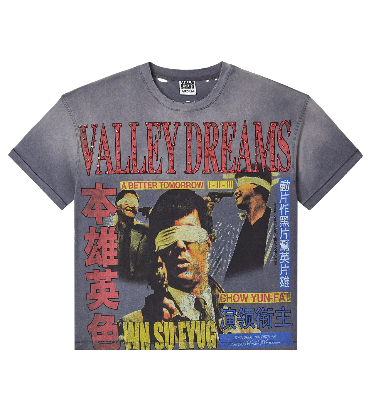 Vale Forever Robber Bling Tee Grey