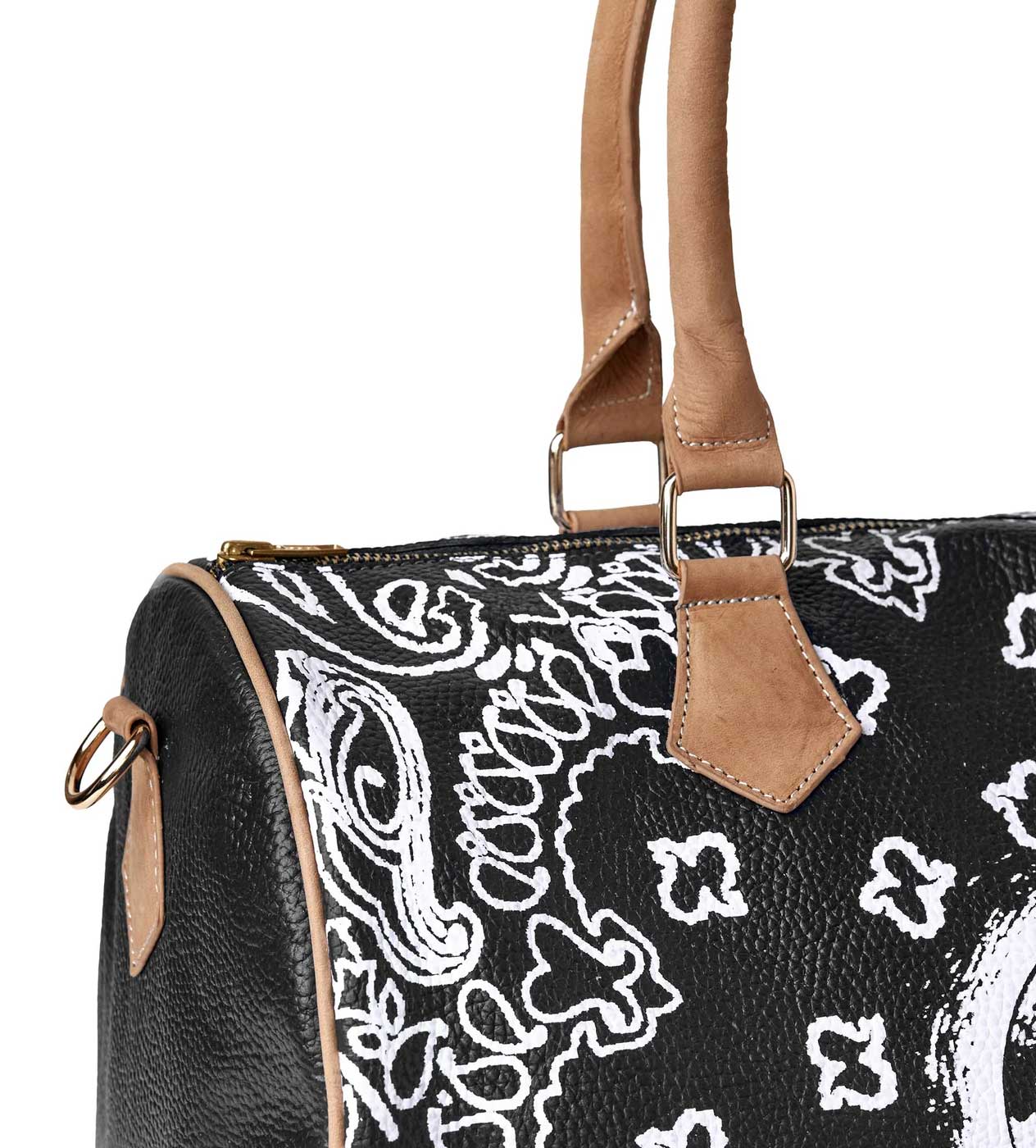 Vale Forever VS Leather Duffle Bag Black - Image 4