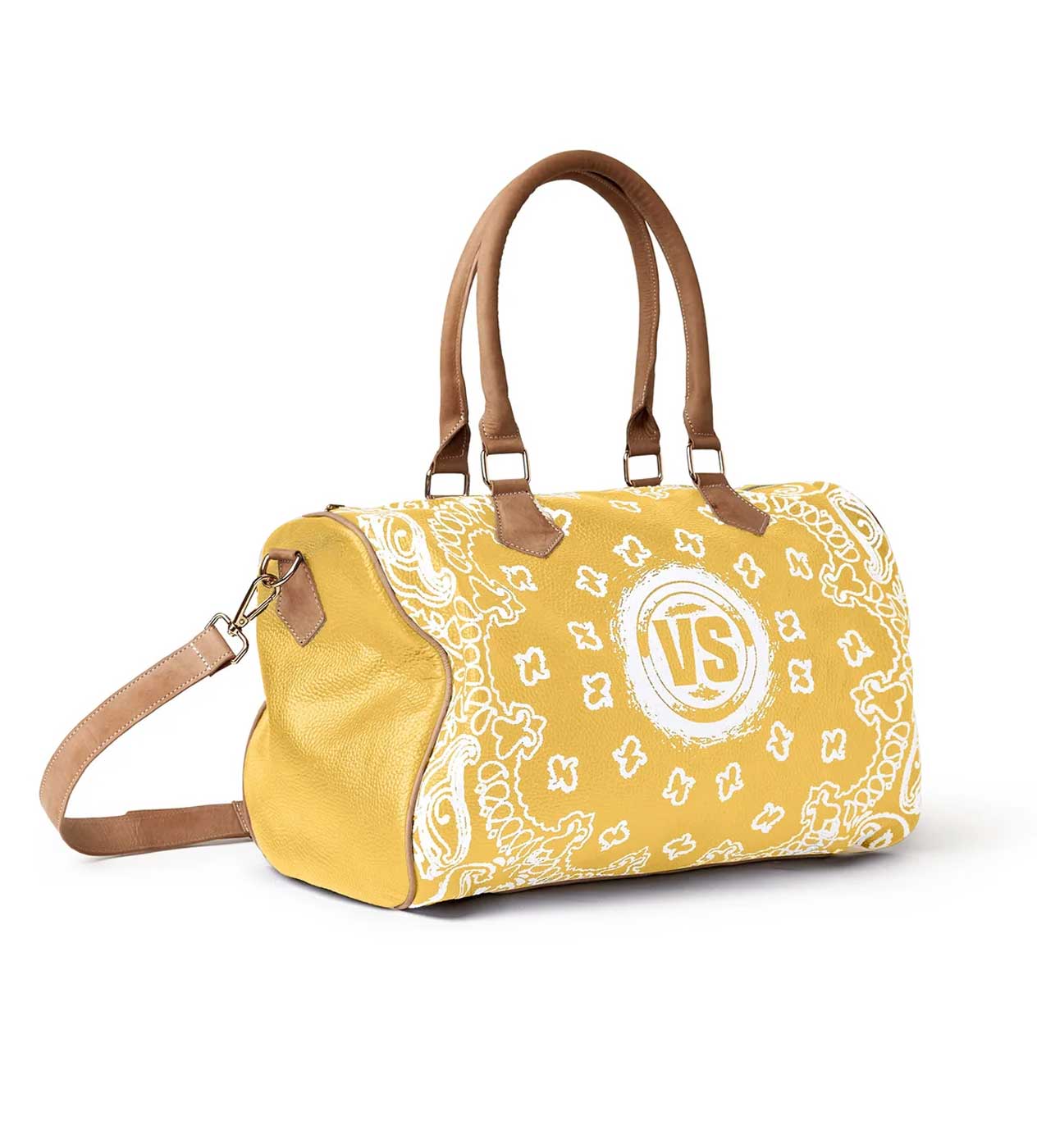 Vale Forever VS Leather Duffle Bag Yellow - Image 2