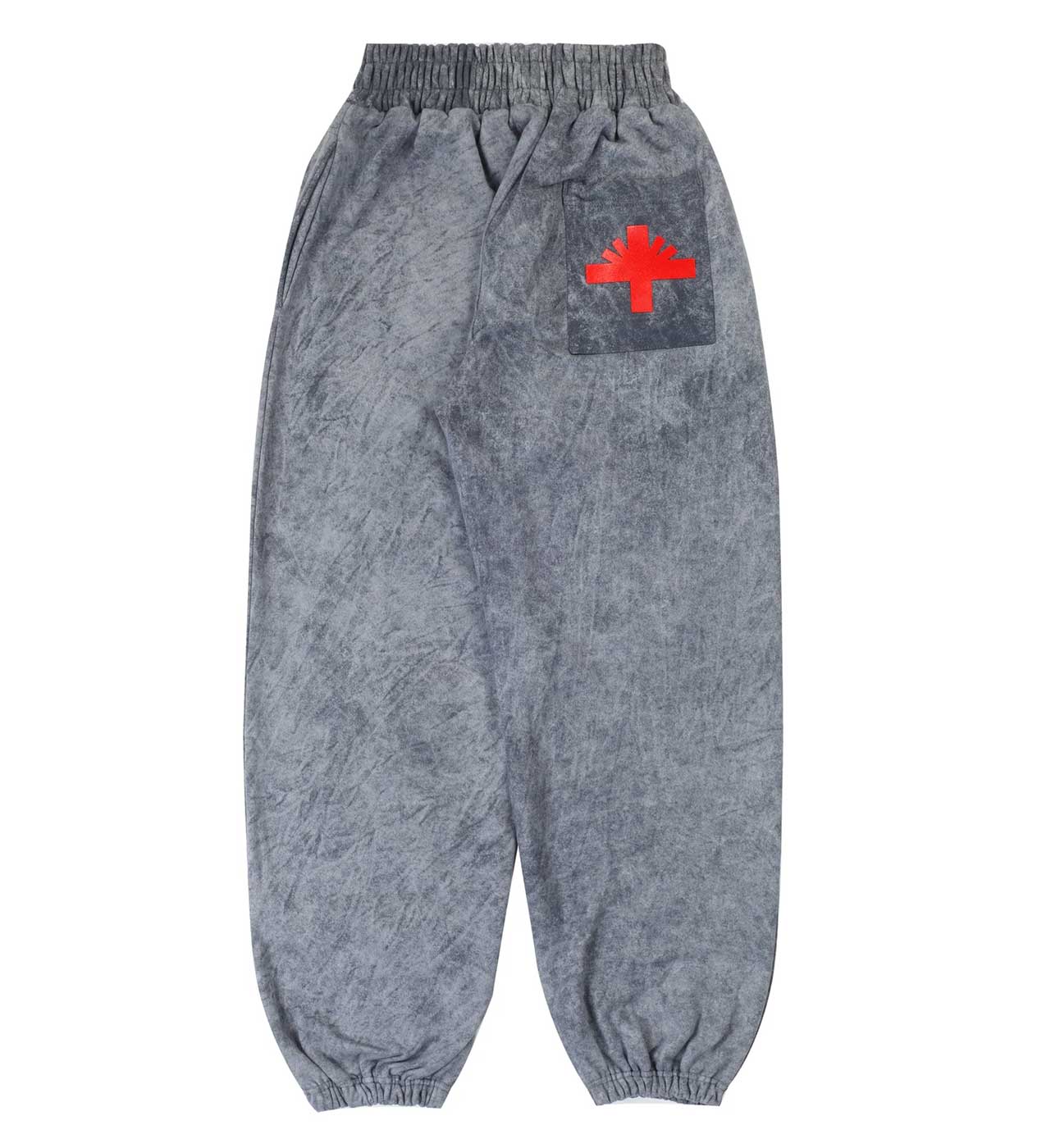 Vertabrae C-1 Sweatpants washed Grey/Red - Image 2