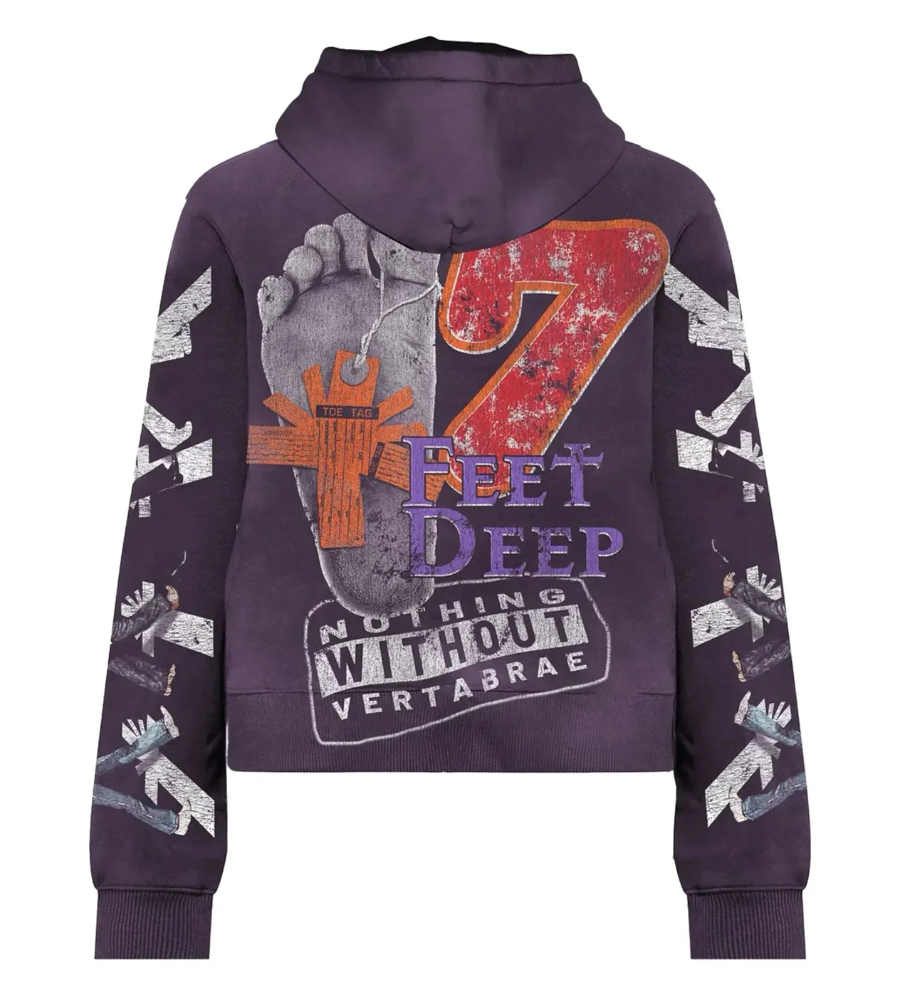 Vertabrae Muse Zip Up Hoodie Purple - Image 2
