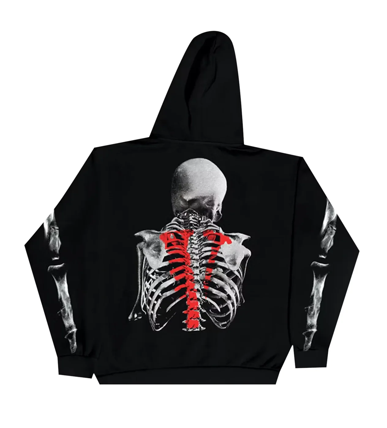 Vlone NBA Young Boy Bones Hoodie Black - Image 2