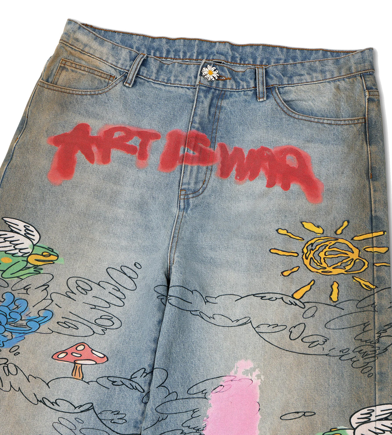 WNTD Art Is War Painter Pants - Image 3