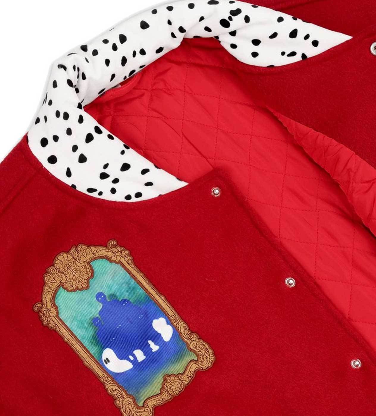 WNTD Kings Varsity Bomber Jacket Red - Image 3