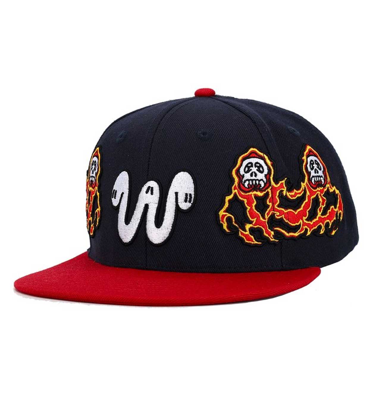WNTD Twin Reaper Hat Navy - Image 2
