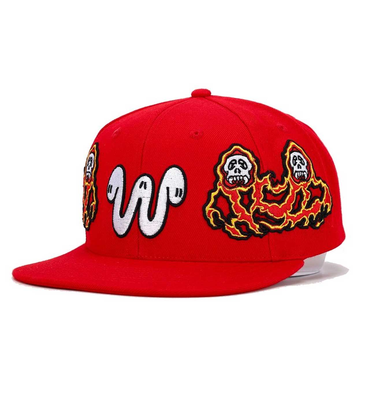 WNTD Twin Reaper Hat Red - Image 3